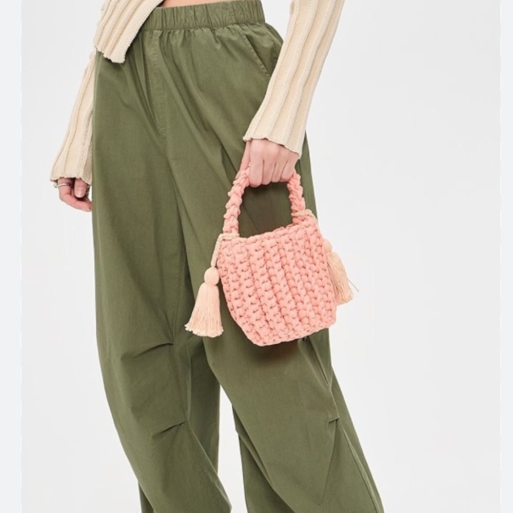 Binge Amalfi Handcrafted Tan Woven Bag - Picture 3 of 7